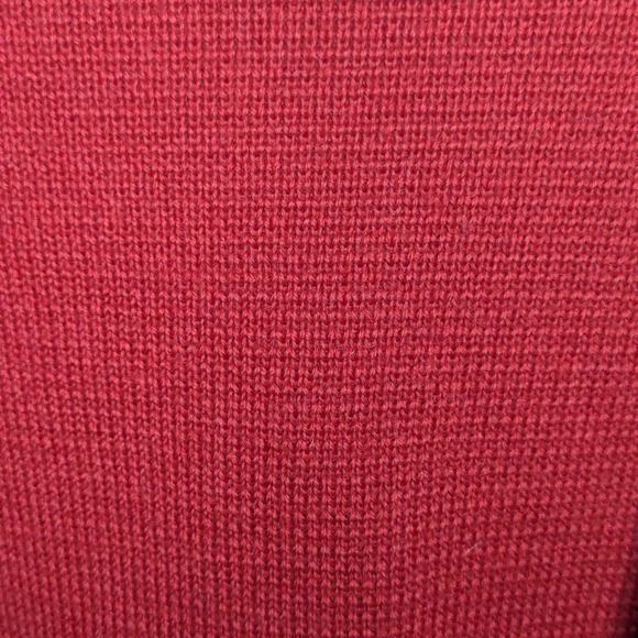 Vintage Mark Fore & Strike Red Toggle Hooded Knit Cardigan Sweater Medium - Picture 11 of 13